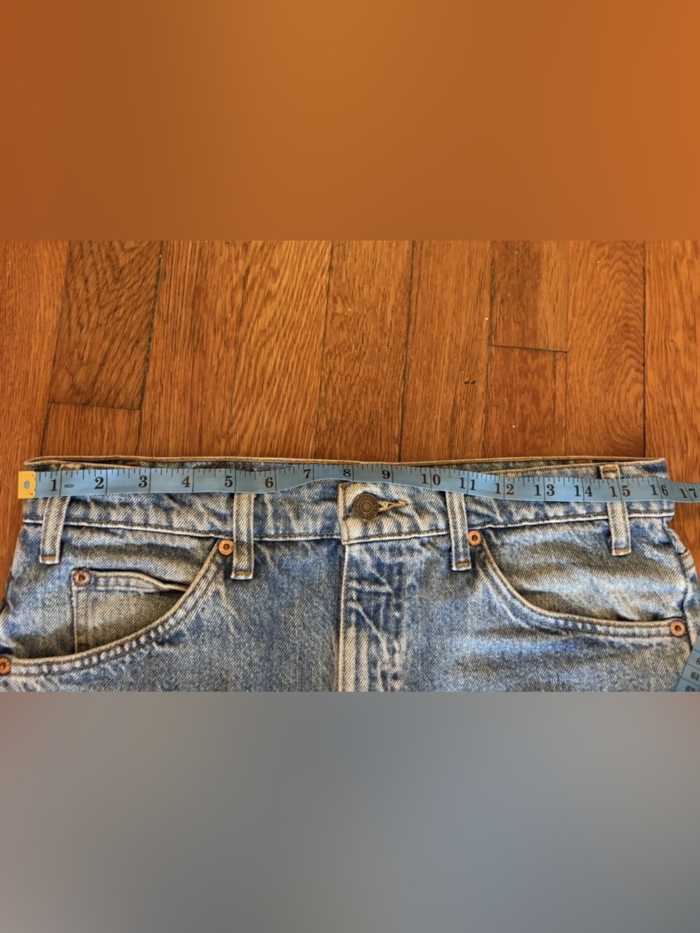 Vintage 90’s Levi’s 505 Straight Leg Orange Tab Blue Jeans - Picture 5 of 9